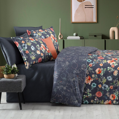 

Комплект постельного белья, Bazaar сатин Евро / N417 Adelina v2/Lacivert