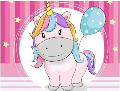 

Набор алмазной вышивки, Единорог с шариком / ОО116913