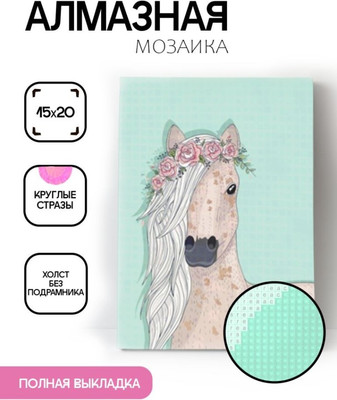 

Набор алмазной вышивки, Лошадь с венком / ОО117011