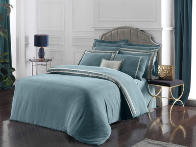 

Комплект постельного белья, Elite евро / N318 Kimera Cupro Vegan Silk v2/Mavi