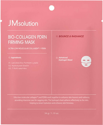 Маска для лица гидрогелевая JMsolution Bio-Collagen Pdrn Firming Mask Тающая с коллагеном и PDRN (34г) - 