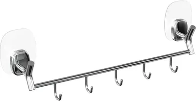 

Держатель для полотенца, Nature с 5 крючками на силиконовом креплении LEM-N03CR