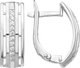 Серьги из серебра 7 КАРАТ П2217-070С (с фианитами) - 