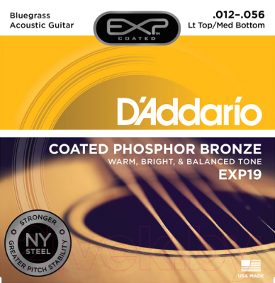 Струны для акустической гитары D'Addario EXP-19