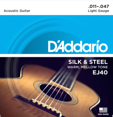 

Струны для акустической гитары D'Addario, EJ-40