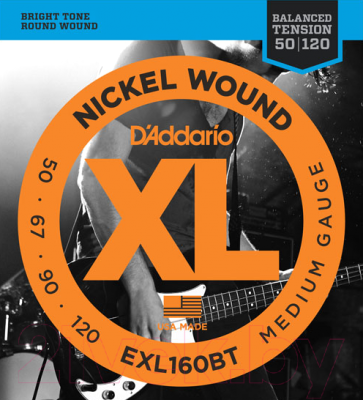 Струны для бас-гитары D'Addario EXL-160BT