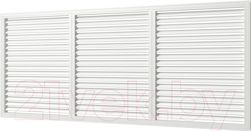Решетка вентиляционная Viento ПВХ 600x1500 (белый)