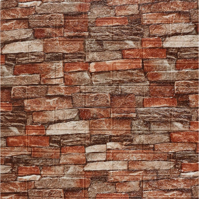 

Панель ПВХ, Самоклеящаяся Кирпичики 70x77см / 104417