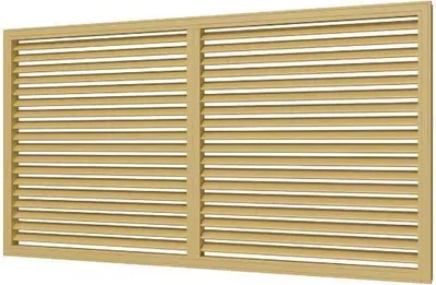 

Решетка вентиляционная, ПВХ 600x1200