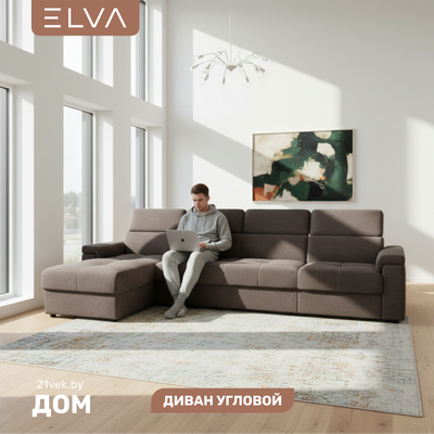 Диван угловой ELVA Вито А4Л-К6С-Д2С-К1С-А4П левый