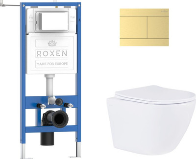 

Унитаз подвесной с инсталляцией, StounFix Dual Fresh 868638