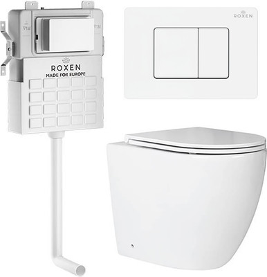 Унитаз приставной с инсталляцией Roxen Attach 868669 - 