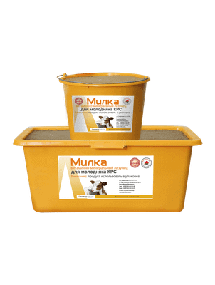 

Кормовая добавка для сельскохозяйственных животных, Лизунец минерально-витаминный для молодняка рогатого скота Милка