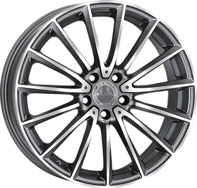 

Литой диск, Komet 18x8" 5x112мм DIA 66.6мм ET 48мм Gun Met-Mirror Face