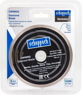 

Отрезной диск алмазный, Sch-CW59952