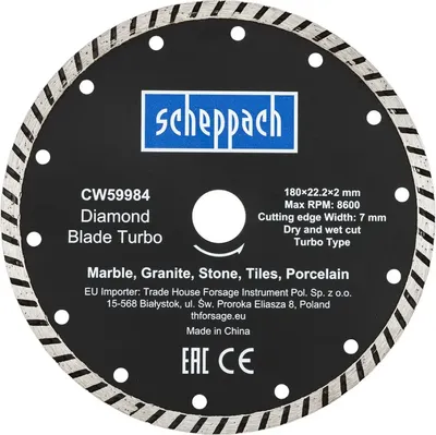 

Отрезной диск алмазный, Sch-CW59984