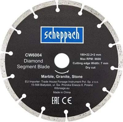 

Отрезной диск алмазный, Sch-CW6004