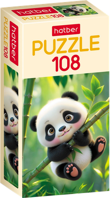 

Пазл, Premium. Милая панда / 108ПЗ4_34655