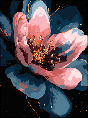 

Картина по номерам, Сверкающий цветок / 71288