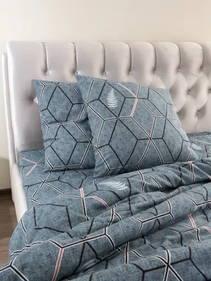 

Комплект постельного белья, Гео синий 1.5cп Ф150-3/7070