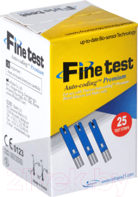 Тест-полоски для глюкометра Infopia Finetest Auto-Coding Premium (25шт)