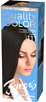 Гель-краска для волос Estel Quality Color 111 (черный)