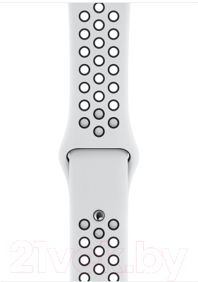 Умные часы Apple Watch Series 4 Nike+ 40mm / MU6H2 (алюминий серебристый/чистая платина, черный)