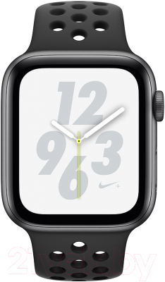 Умные часы Apple Watch Series 4 Nike+ 40mm / MU6J2 (алюминий серый космос/антрацитовый, черный)