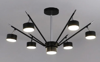 

Люстра, Atena 7хGX53 R-750x350-BLACK/CHROME-220-IP20