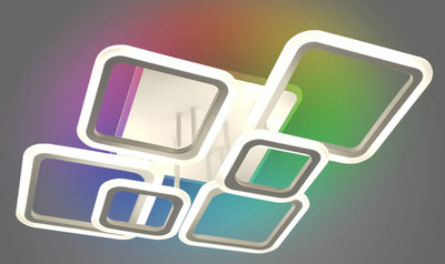 

Люстра, Oval RGB 110W 7S-IRC-810x600x175-WHITE/WHITE-220-IP20