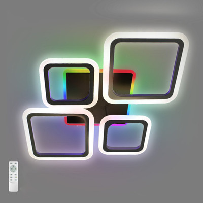 

Люстра, Oval RGB 75W 5S-APP-725х500х93-BLACK/WHITE-220-IP20 Ч