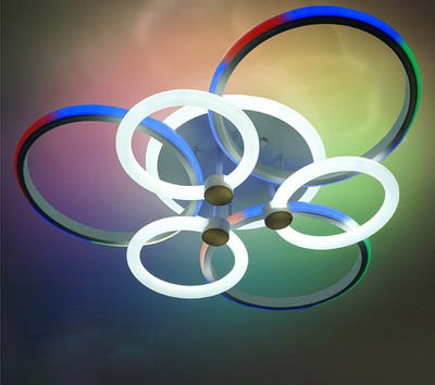 

Люстра, Carnaval RGB 50W+30W 7R-APP-640x140-WHITE/WHITE-220-IP20