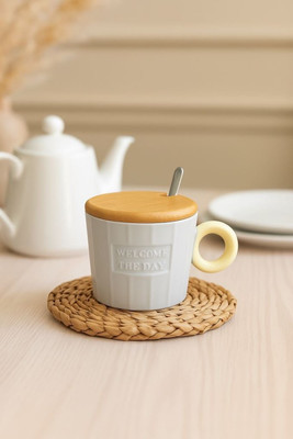 

Кружка с ложкой, Welcome the day ULB-485-1-04