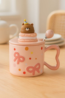 

Кружка с ложкой, Cute bear ULB-591-02