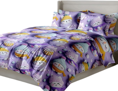 

Комплект постельного белья, 5D №HL 18 Пушистые грезы 1.5сп