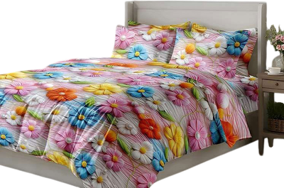 

Комплект постельного белья, 5D № Р 08076 Мягкий букет 1.5сп