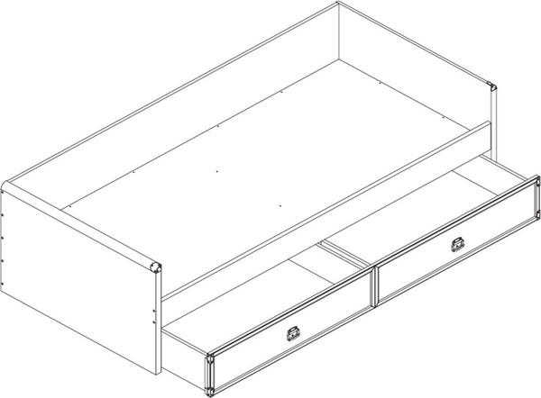 Купить Кровать-тахта Black Red White Индиана JLOZ1S 90 в Бресте