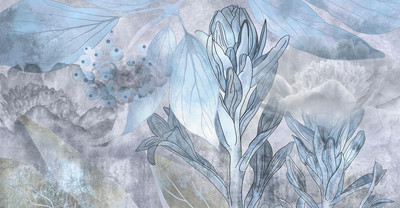 

Фотообои листовые, Flower town 33