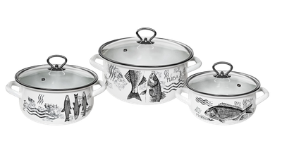 

Набор кастрюль, Рыба-1-Экстра стиль / 61915