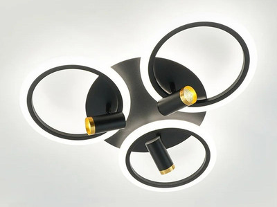 

Люстра, Sonne Downlight 80W 4R-APP-582x115-BLACK/GOLD/WHITE-220-IP20