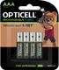 Комплект аккумуляторов Opticell Turbo AAA NiMH 970mAh / 6080004 (4шт) - 
