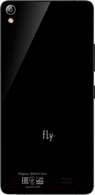 Смартфон Fly IQ4516 Octa Tornado Slim (Black) - вид сзади