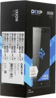 Смартфон DEXP Ixion Y 5" (черный) - упаковка