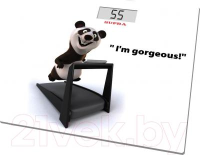 Напольные весы электронные Supra BSS-5300 (Panda) - общий вид