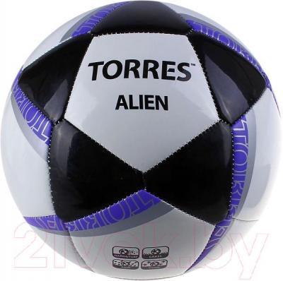 Футбольный мяч Torres Alien White F30305W (White-Black-Purple) - общий вид