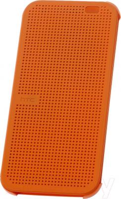 Чехол-книжка HTC Dot View Flip Case HC M100 (оранжевый) - общий вид