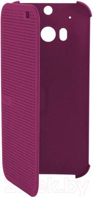 Чехол-книжка HTC Dot View Flip Case HC M100 (фиолетовый) - общий вид