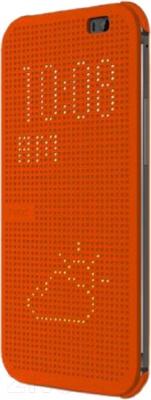 Чехол-книжка HTC Dot View Flip Case E8 HC M110 (оранжевый) - общий вид