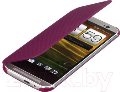 Чехол-книжка HTC Dot View Flip Case E8 HC M110 (фиолетовый) - общий вид