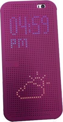 Чехол-книжка HTC Dot View Flip Case E8 HC M110 (фиолетовый) - общий вид